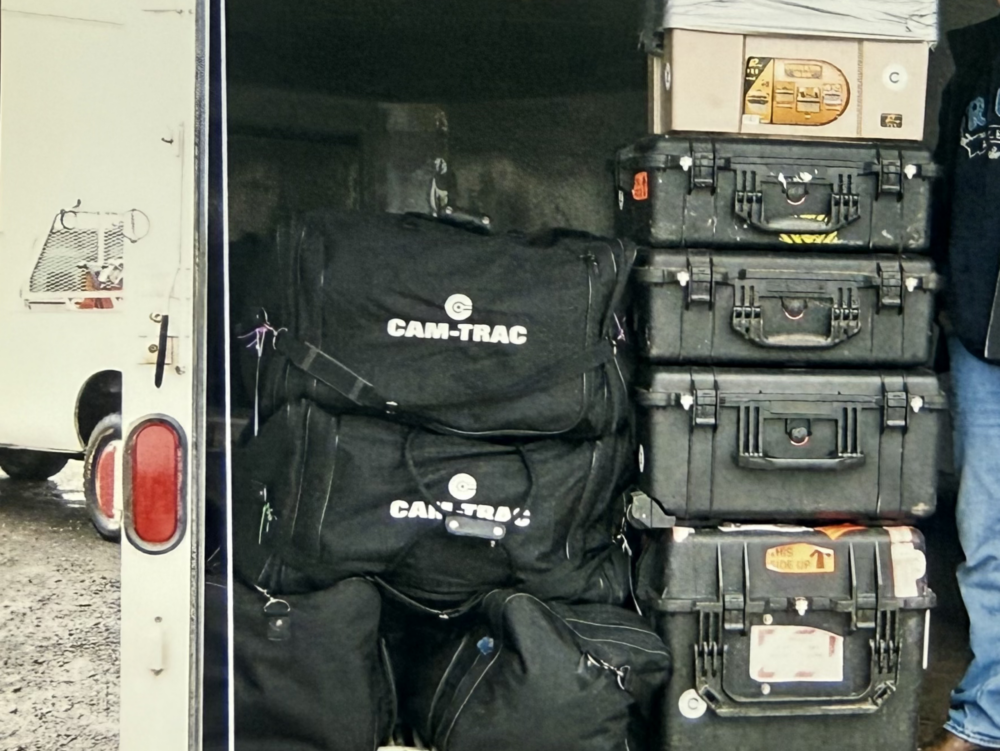 Inspection crew and equipment flown into a remote site in Norman Wells, Northwest Territories